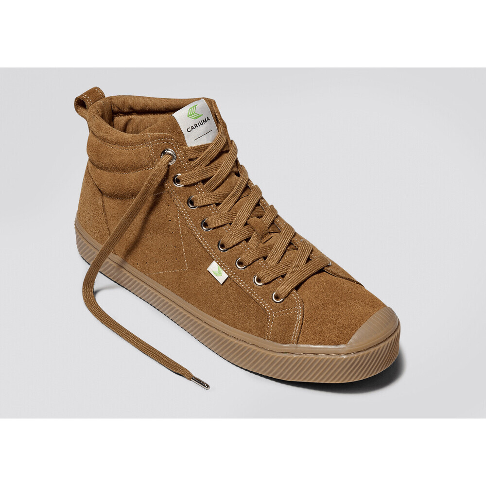 Cariuma OCA High Sneaker Women's US 9.5 All Camel Suede Lifestyle Shoes HAWK336